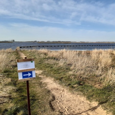 Eénrichtingsverkeer bij het Knuppelpad